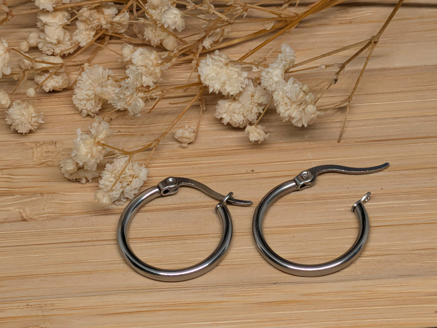 Ronde Fermoir Argent | 14 mm