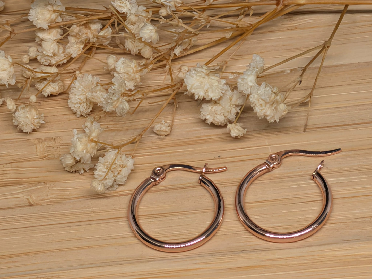Ronde Fermoir rose | 14 mm