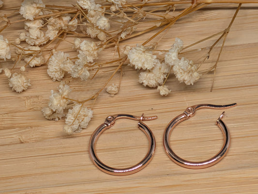Ronde Fermoir rose | 14 mm