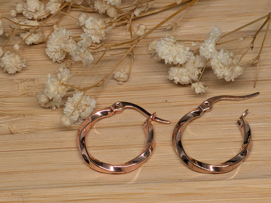 Ronde Torsade rose | 14 mm